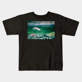 Taiga mountain wilderness Yukon Territory Canada Kids T-Shirt